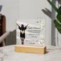 Graduate with Gown Acrylic Square Plaque