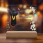 Graduate with Gown Acrylic Square Plaque