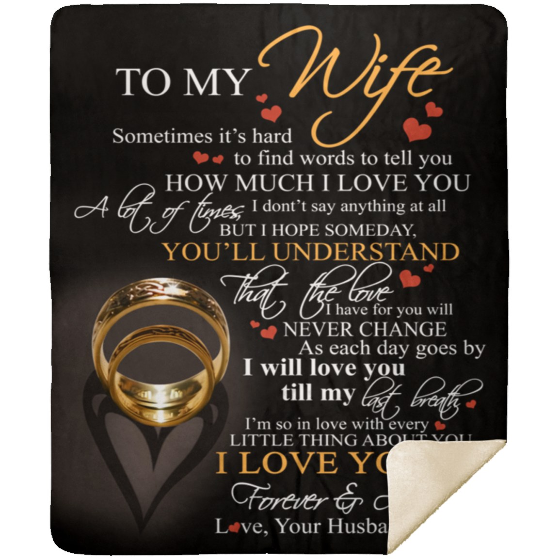 To My Wife-- Hard to Say I Love You