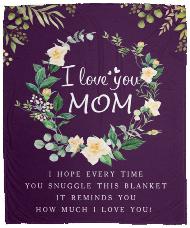 I Love you MOM --Blanket 50x60