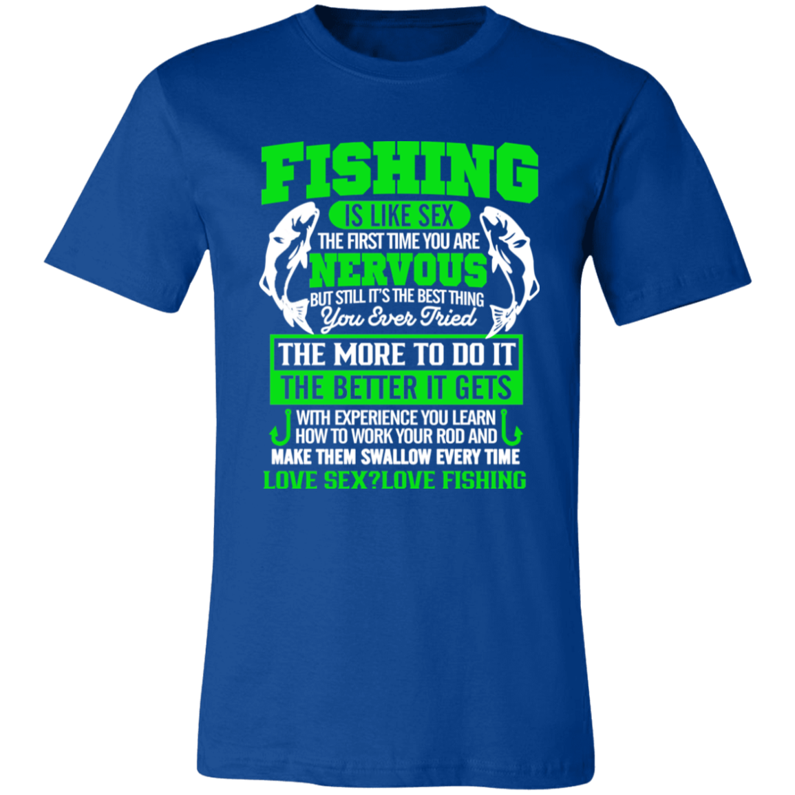 Short-Sleeve T-Shirt-- Fishing is like Sex