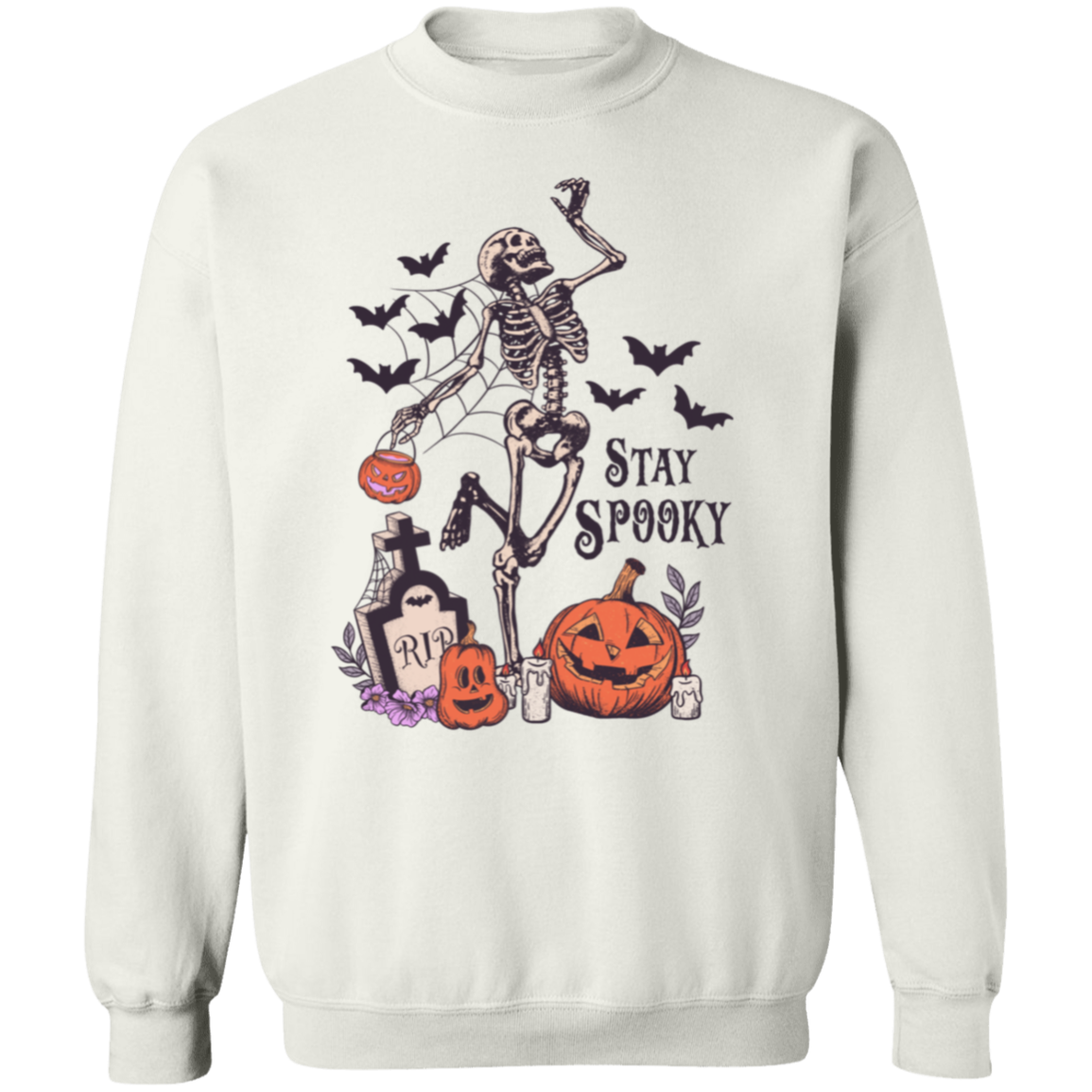 Crewneck Pullover Sweatshirt-- Stay Spoooky