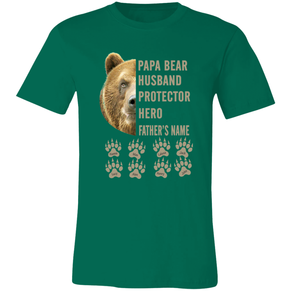 Short-Sleeve T---Papa Bear protector