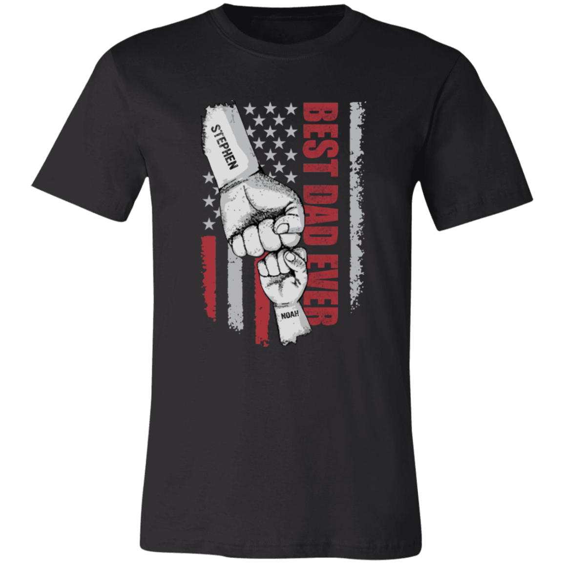 Short-Sleeve T-Shirt--fist bump best dad