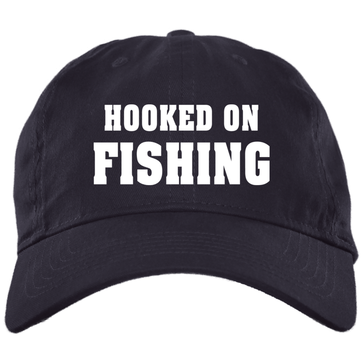 Brushed Twill Dad Cap- Hooked On Fishing