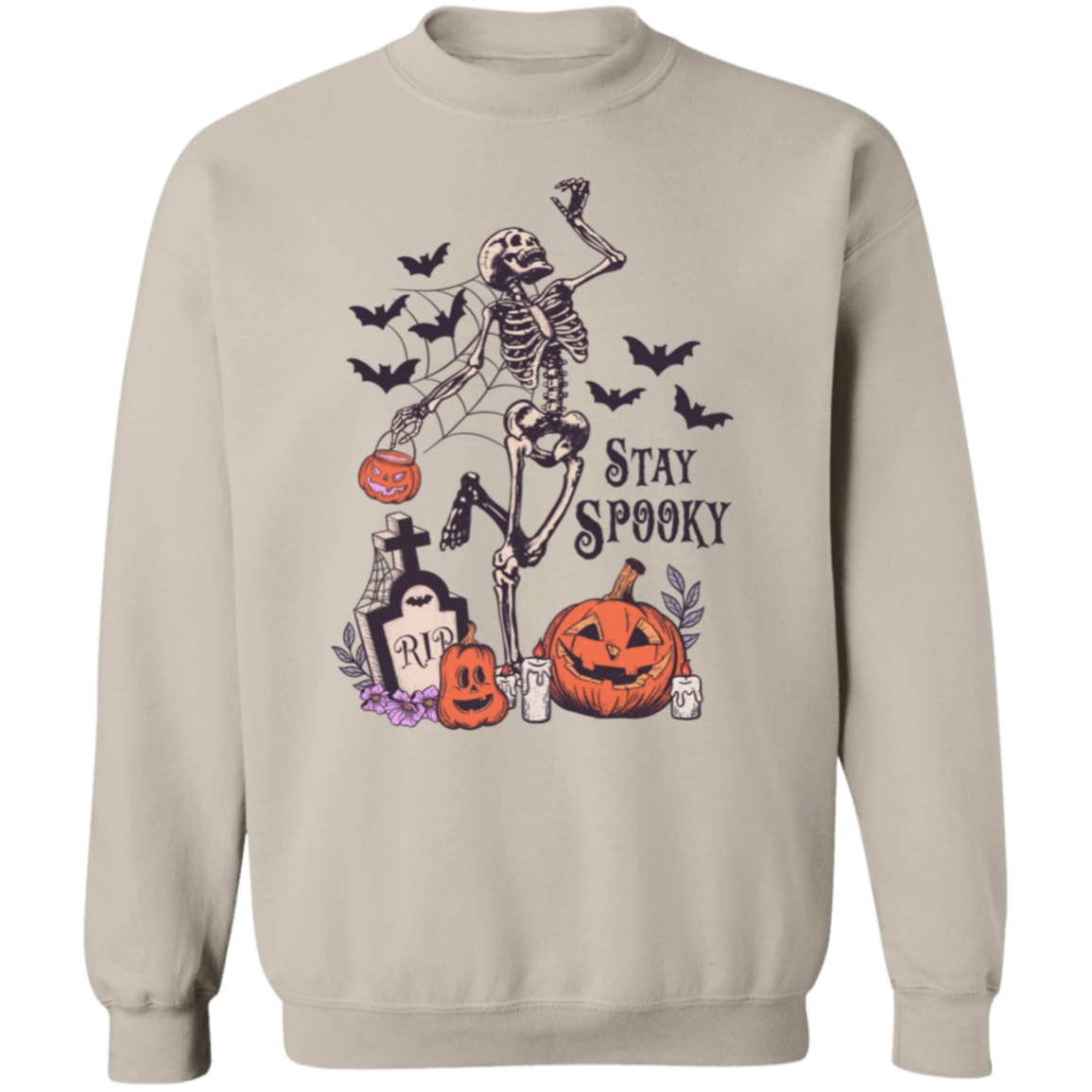 Crewneck Pullover Sweatshirt-- Stay Spoooky