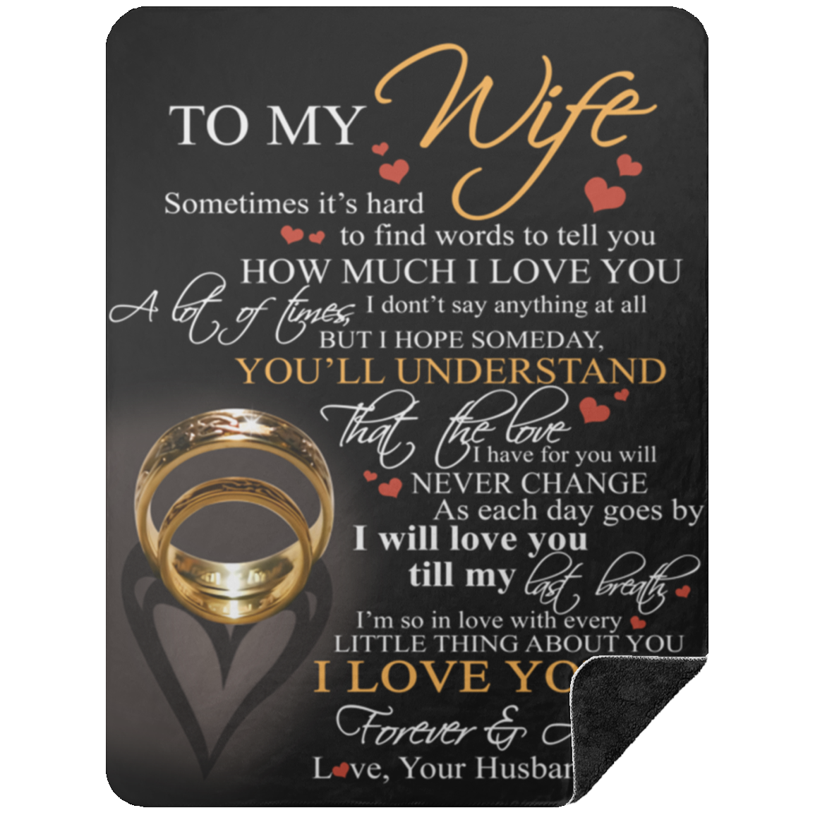 To My Wife-- Hard to Say I Love You