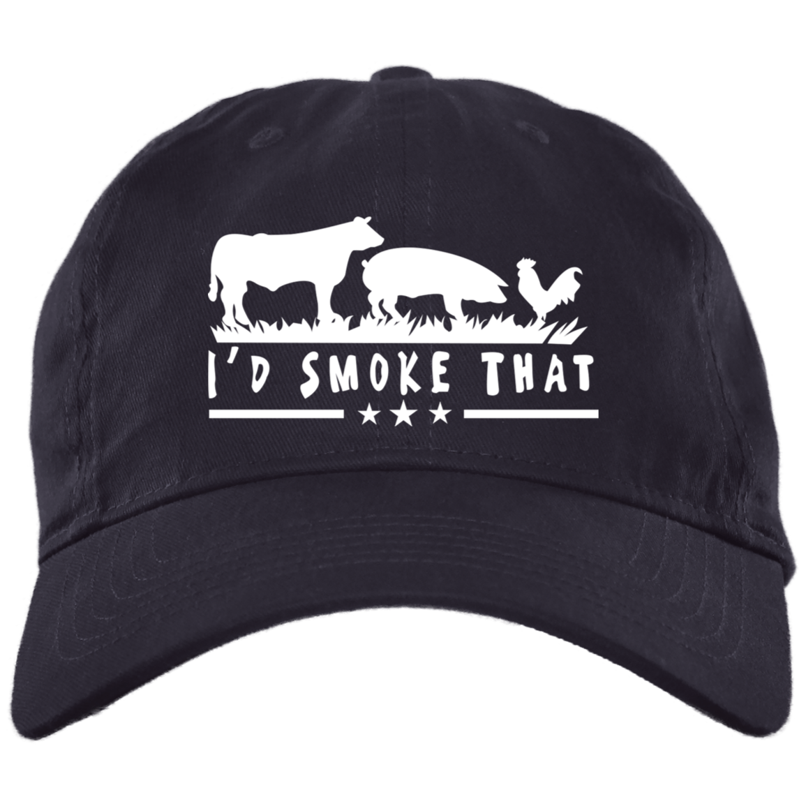 Brushed Twill Dad Cap- I'd Smoke That