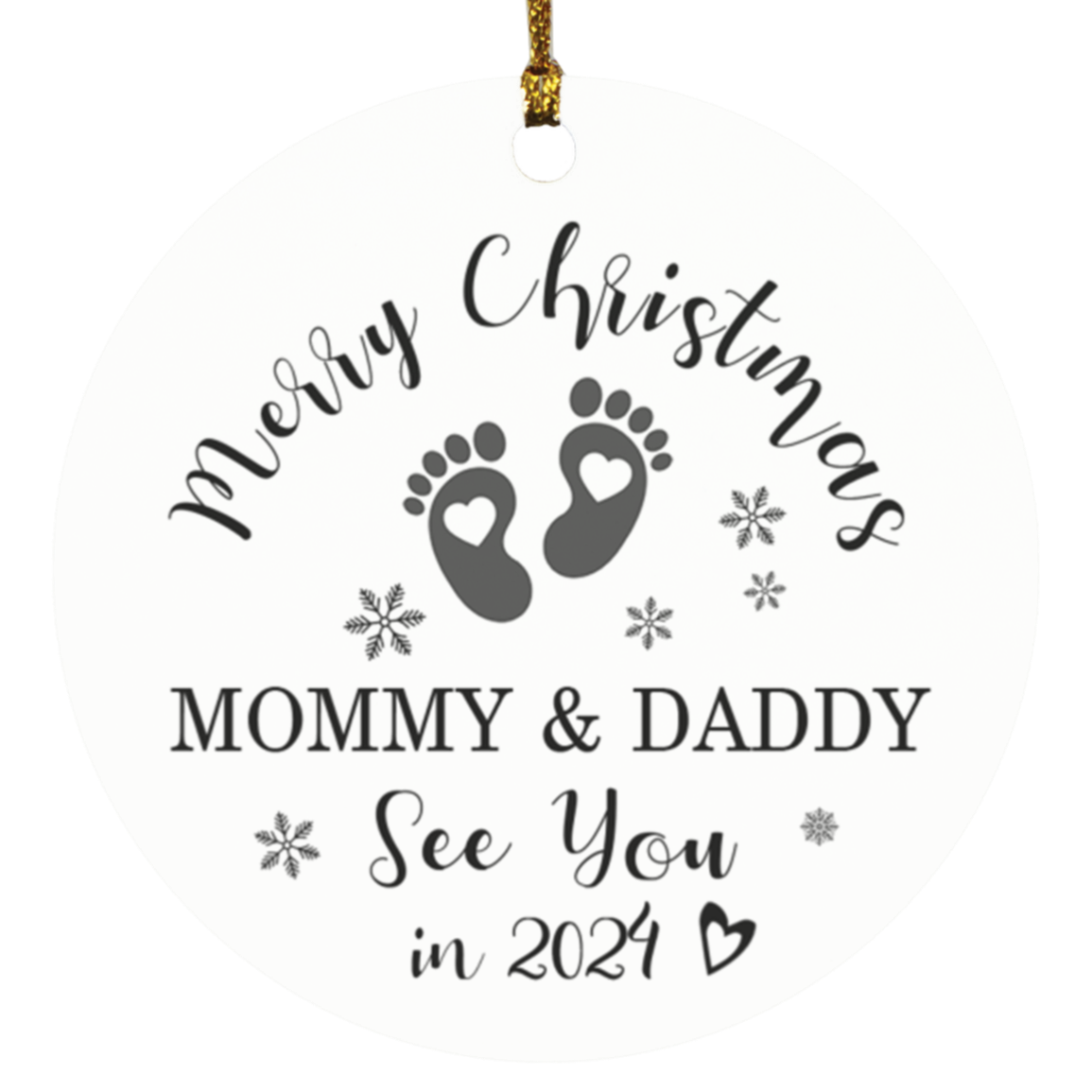 Circle Ornament- See you in 2024