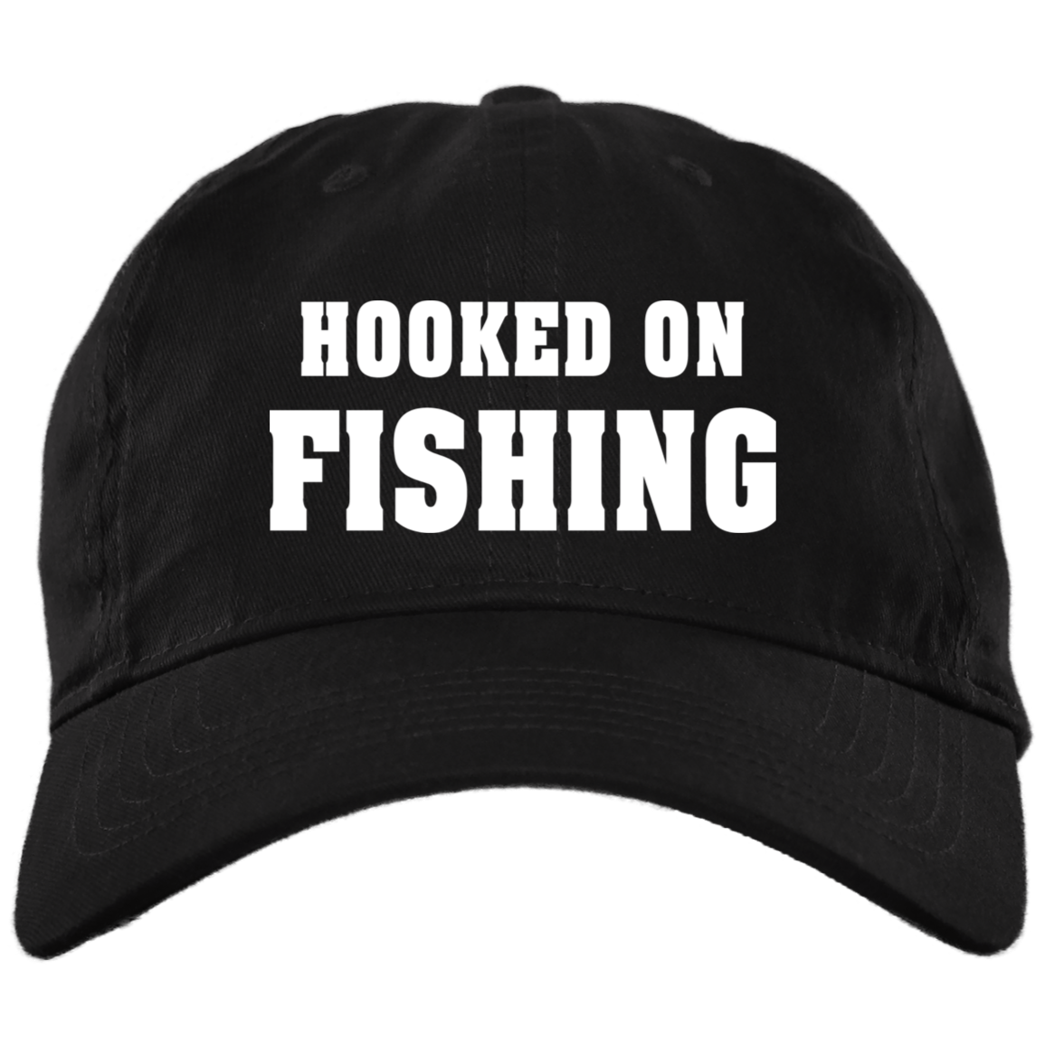 Brushed Twill Dad Cap- Hooked On Fishing