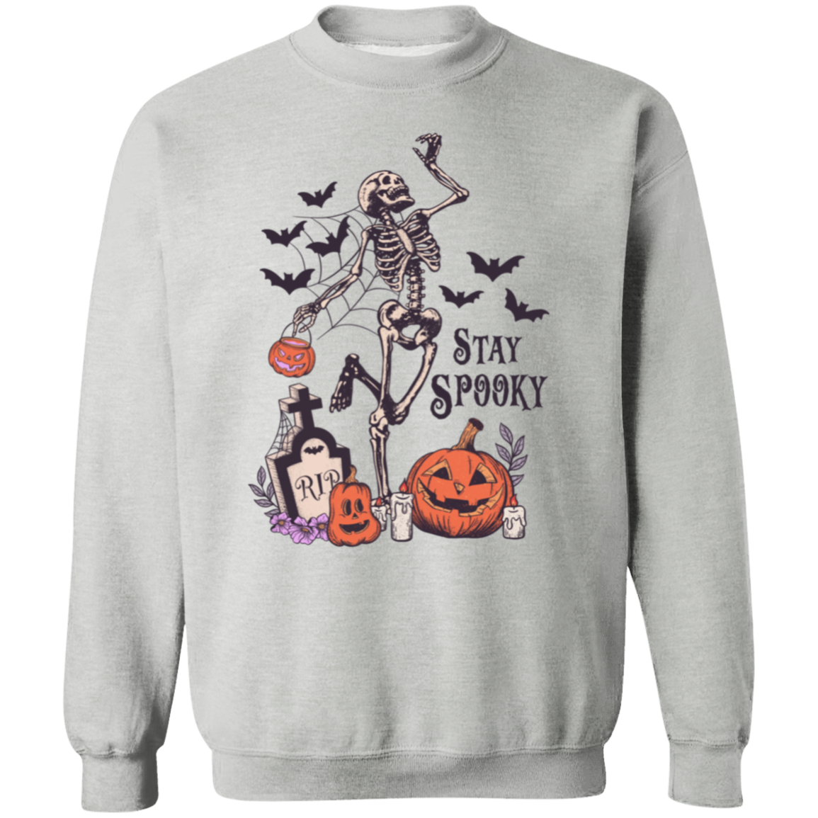 Crewneck Pullover Sweatshirt-- Stay Spoooky