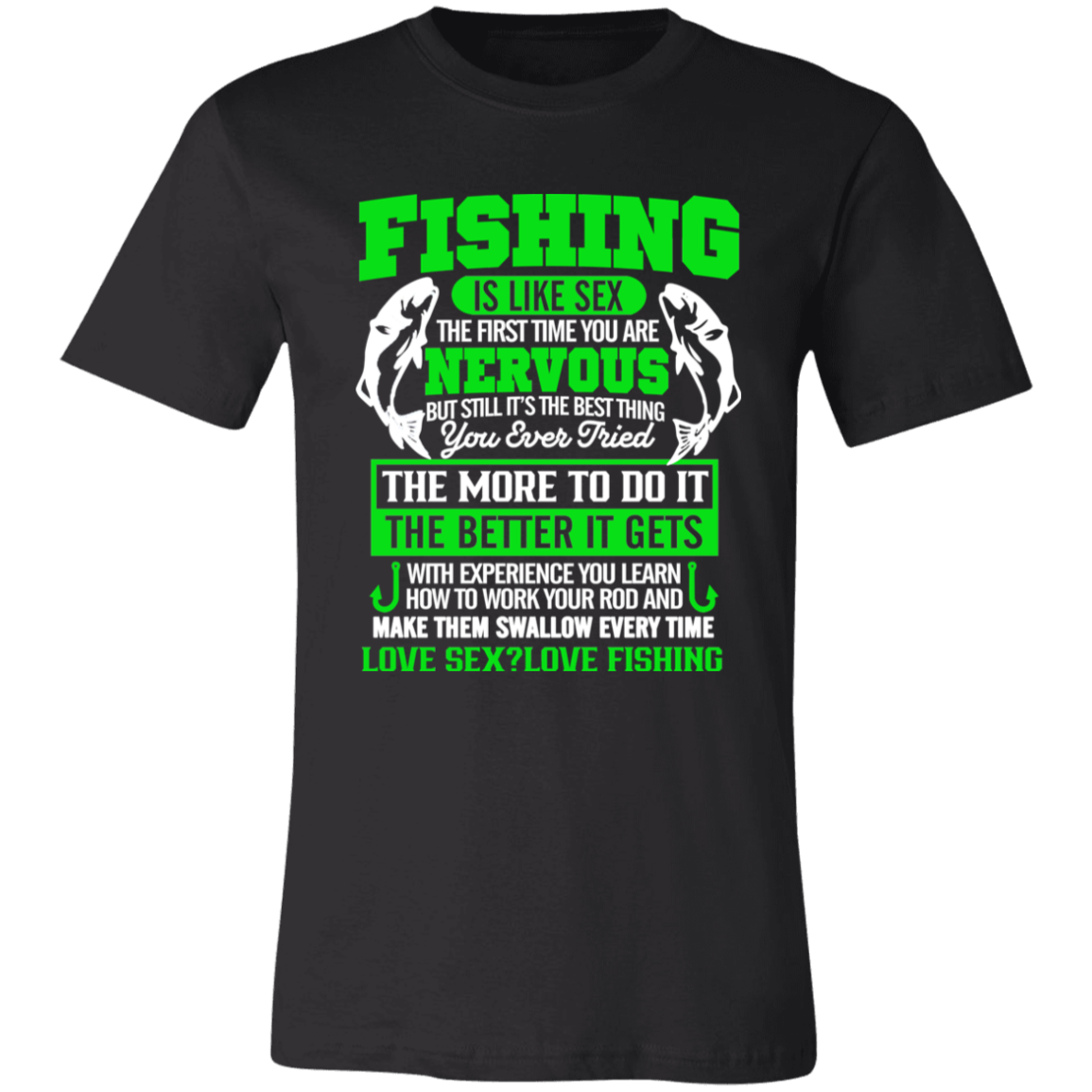Short-Sleeve T-Shirt-- Fishing is like Sex