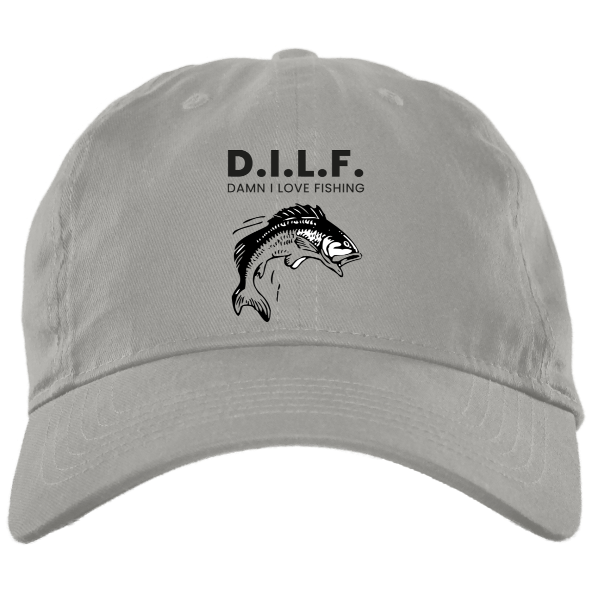 Brushed Twill Dad Cap- D.I.L.F.