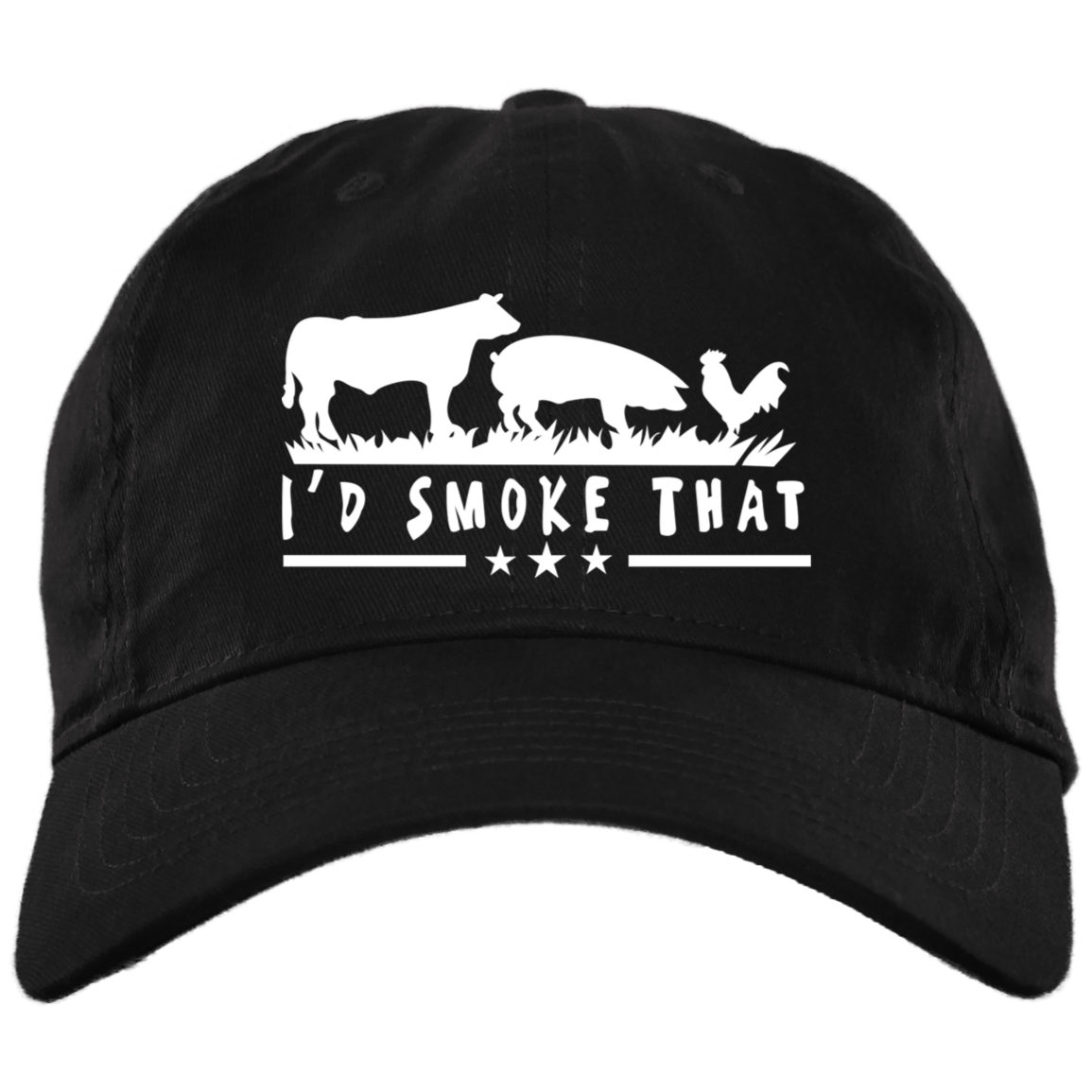 Brushed Twill Dad Cap- I'd Smoke That