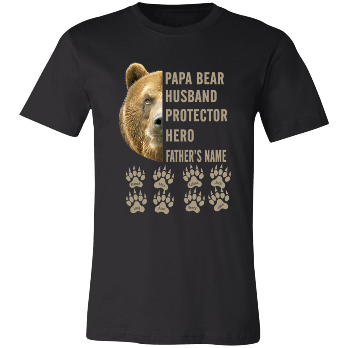 Short-Sleeve T---Papa Bear protector