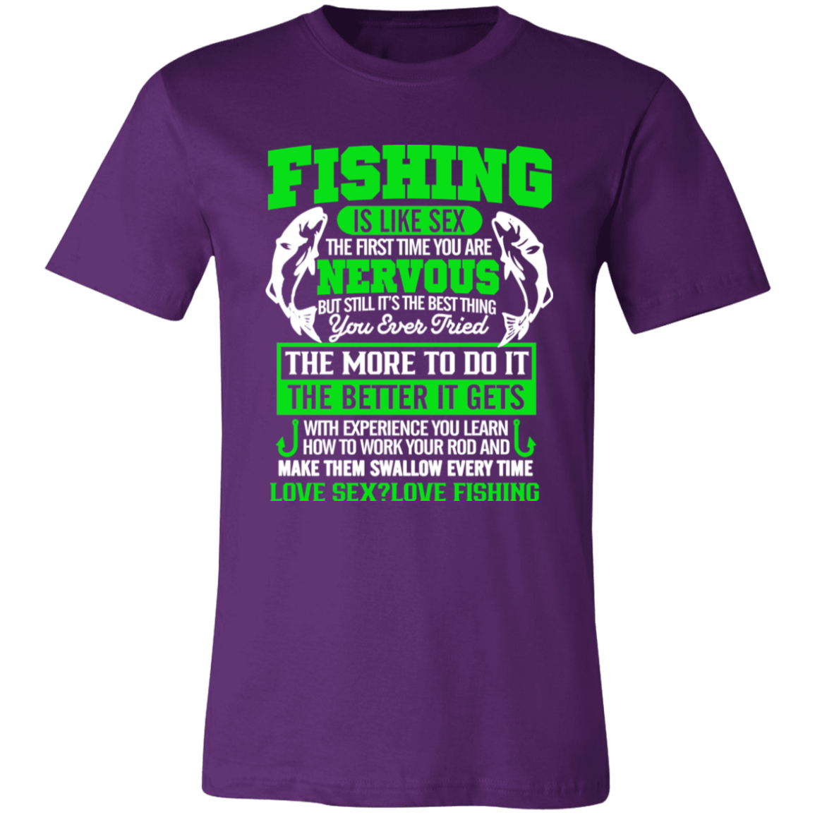 Short-Sleeve T-Shirt-- Fishing is like Sex