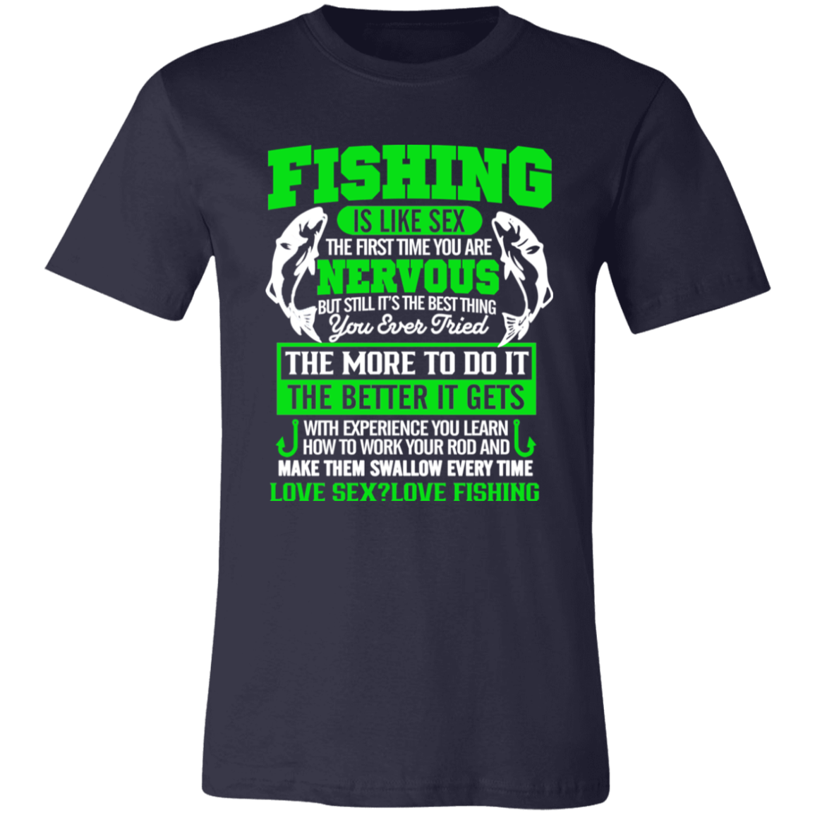 Short-Sleeve T-Shirt-- Fishing is like Sex