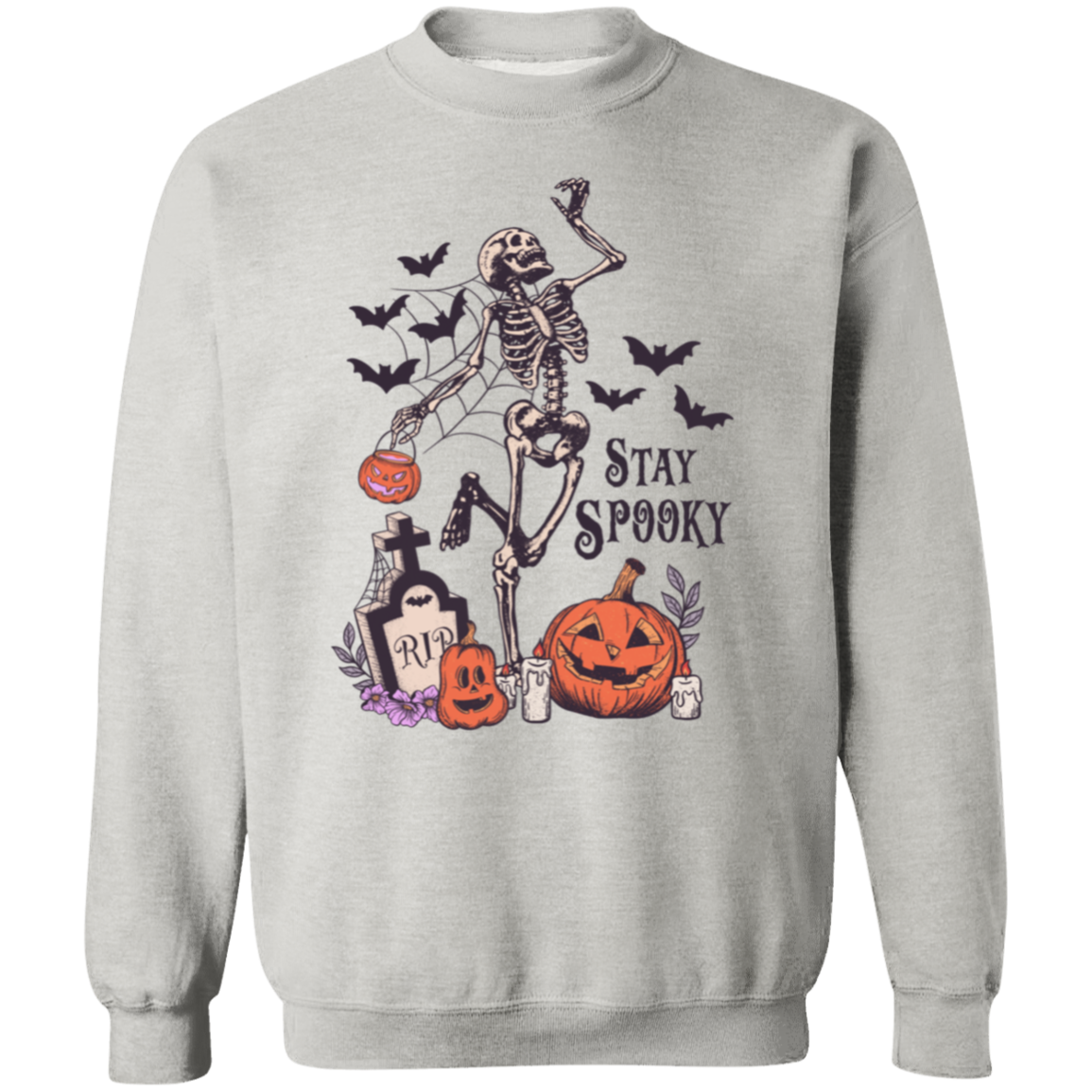 Crewneck Pullover Sweatshirt-- Stay Spoooky