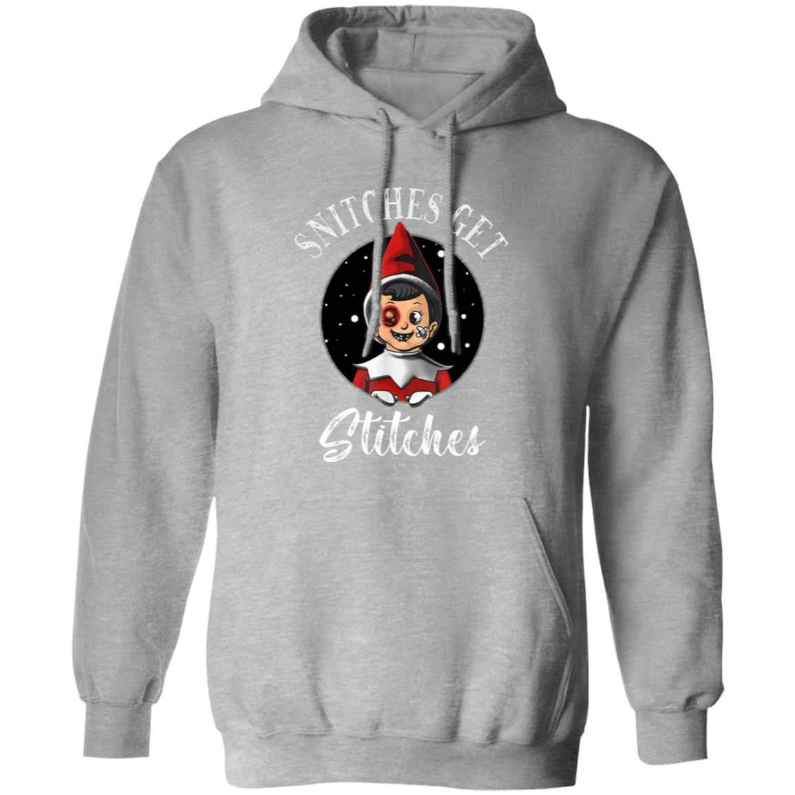 Pullover Hoodie- Snitches Get Stitches