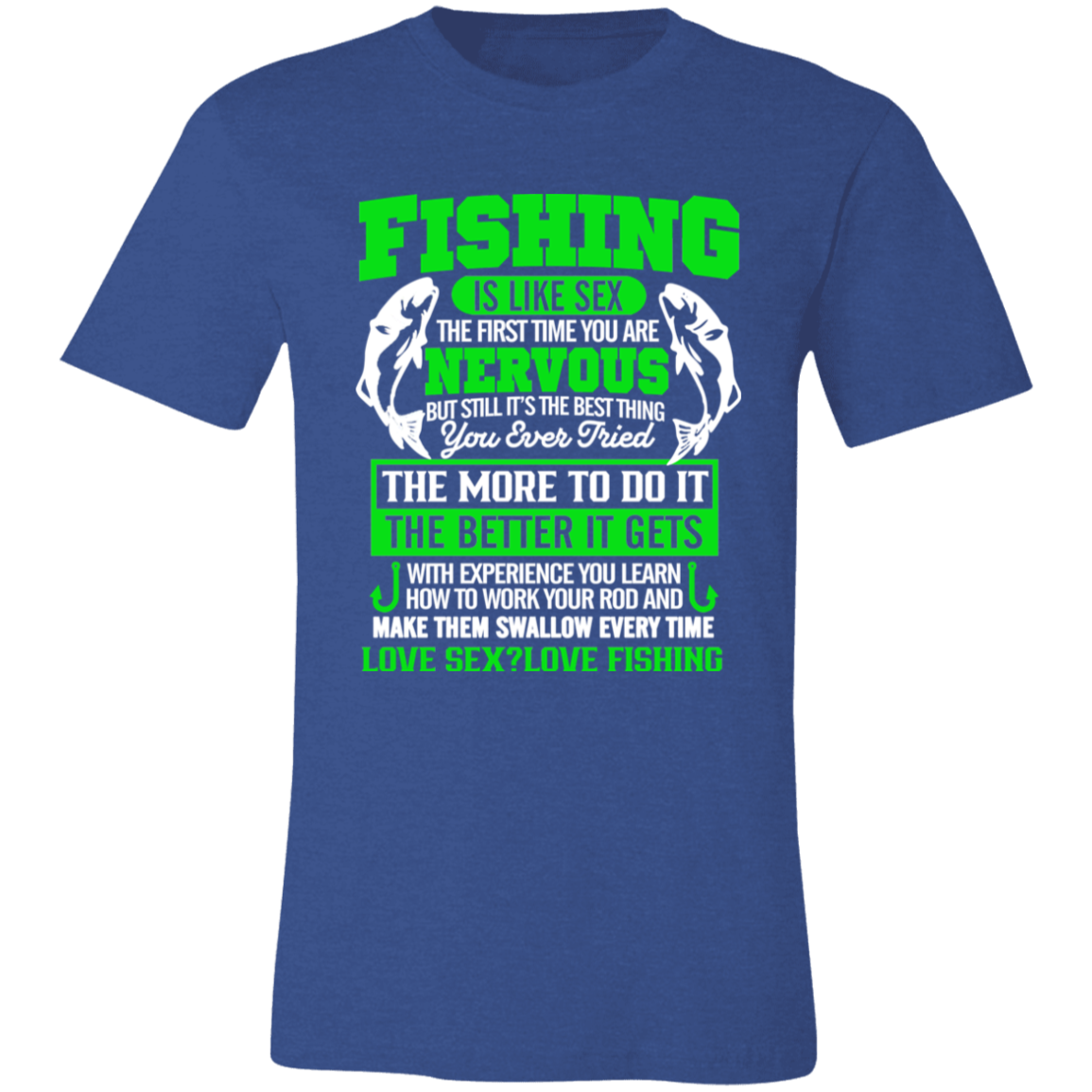 Short-Sleeve T-Shirt-- Fishing is like Sex