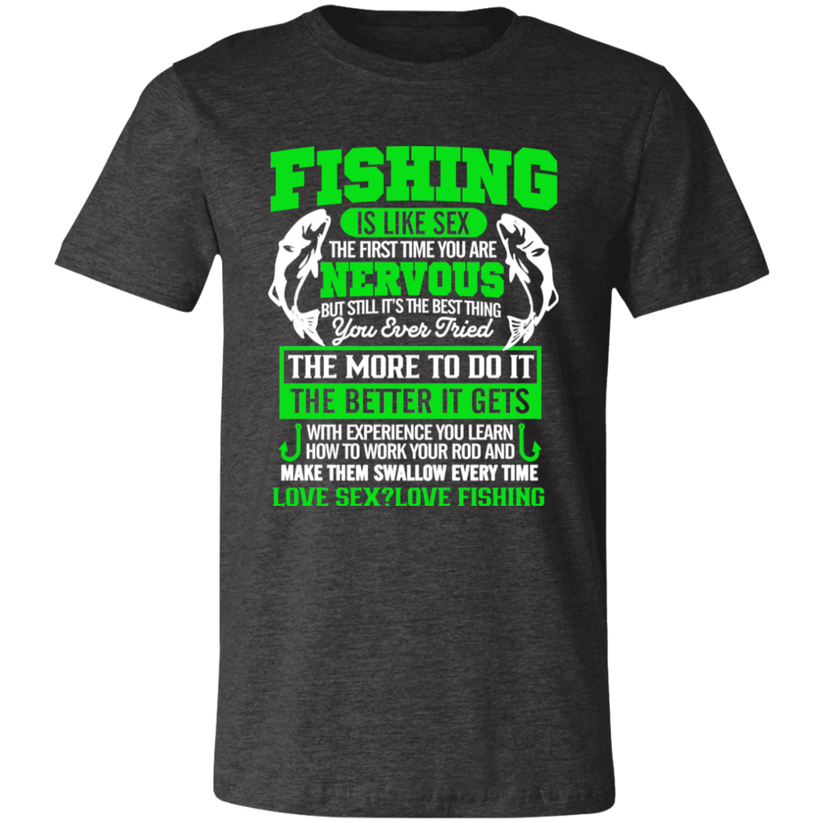 Short-Sleeve T-Shirt-- Fishing is like Sex