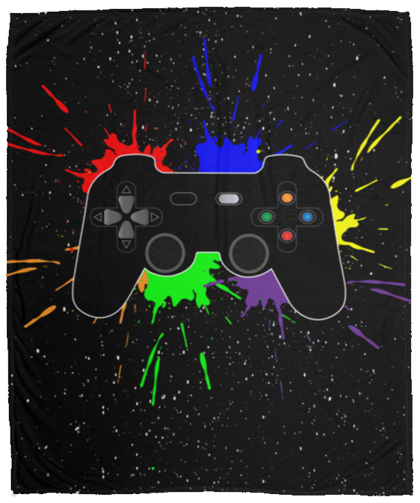 Game Control Splat Fleece Blanket - 50x60