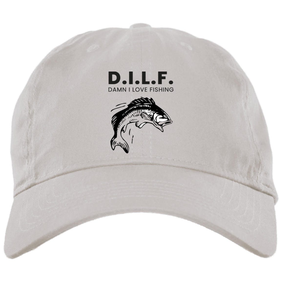 Brushed Twill Dad Cap- D.I.L.F.
