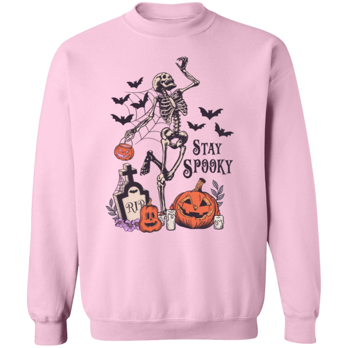 Crewneck Pullover Sweatshirt-- Stay Spoooky