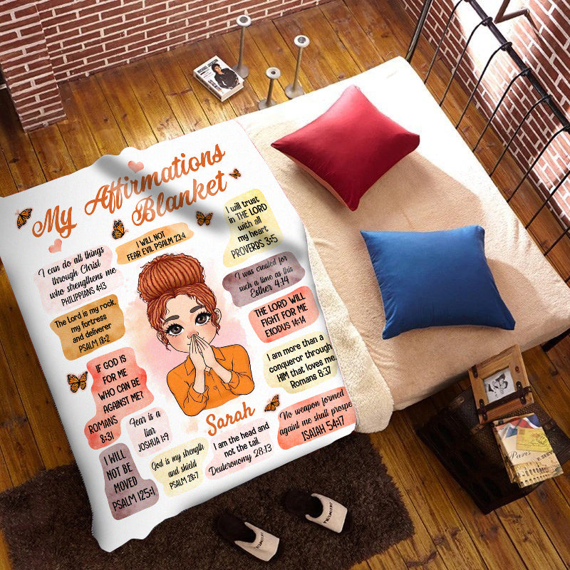 Affirmations Fleece Blanket - 60x80
