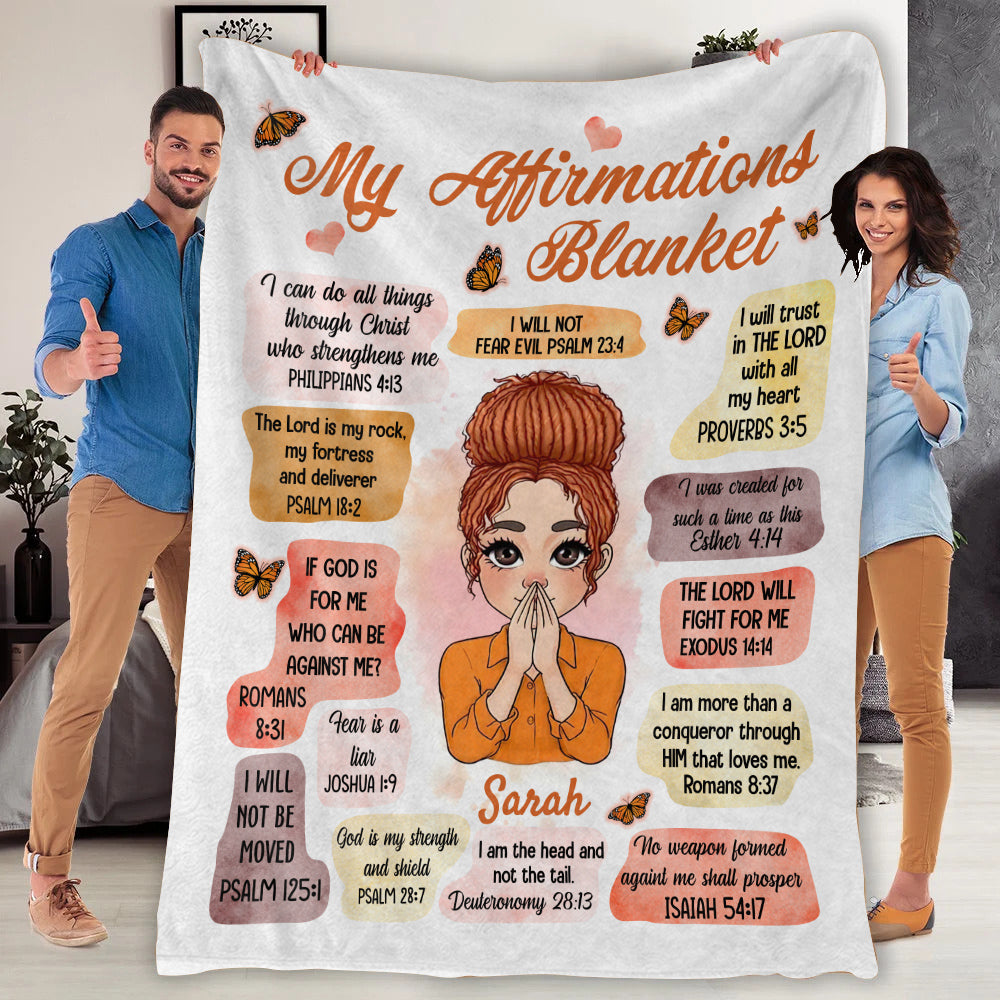 Affirmations Fleece Blanket - 60x80