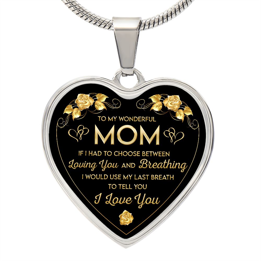 Mom Heart Necklace