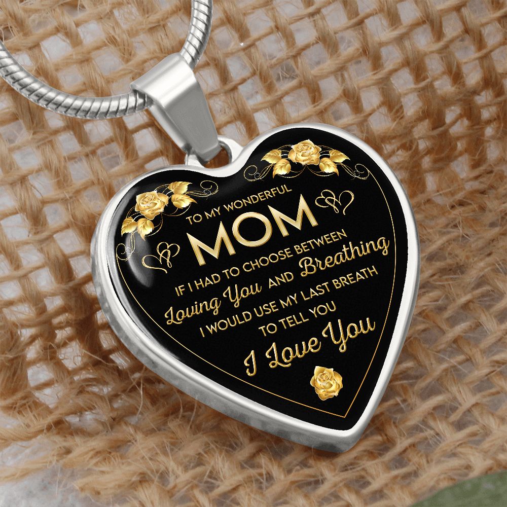 Mom Heart Necklace