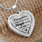To My Beautiful Daughter- Heart Necklace