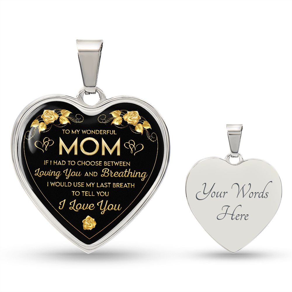 Mom Heart Necklace