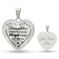 To My Beautiful Daughter- Heart Necklace