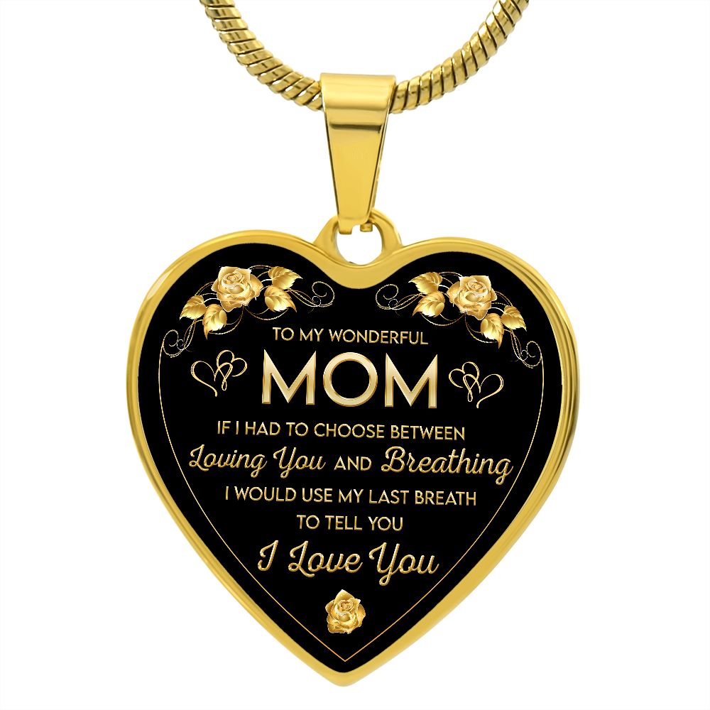 Mom Heart Necklace