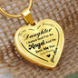 To My Beautiful Daughter- Heart Necklace
