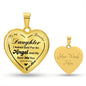To My Beautiful Daughter- Heart Necklace