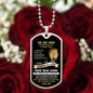 To My Son - THIS OLD LION Dog Tag