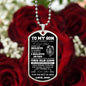 To My Son Dog Tag