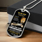 To My Son - THIS OLD LION Dog Tag