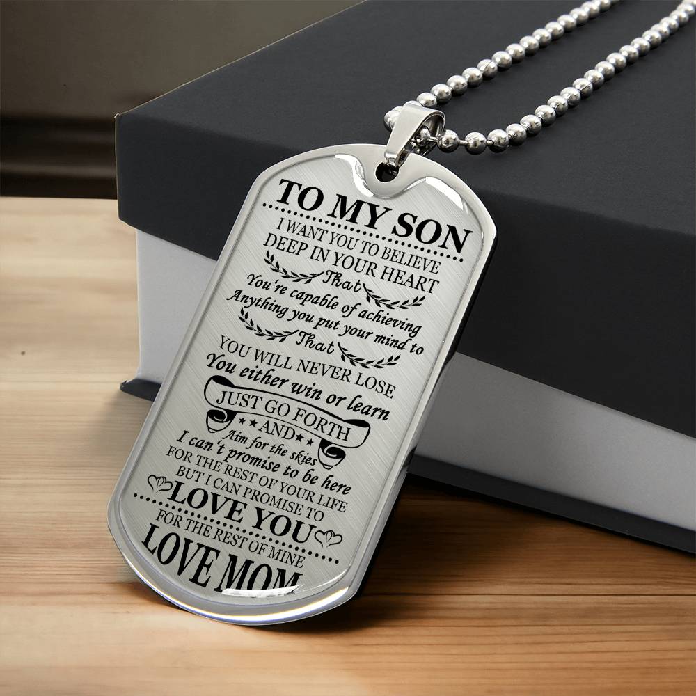 To My Son Just Go For It From Mom