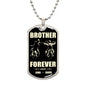 Brother Forever | 2 Name Bikers | Blk Tan | Dog Tag