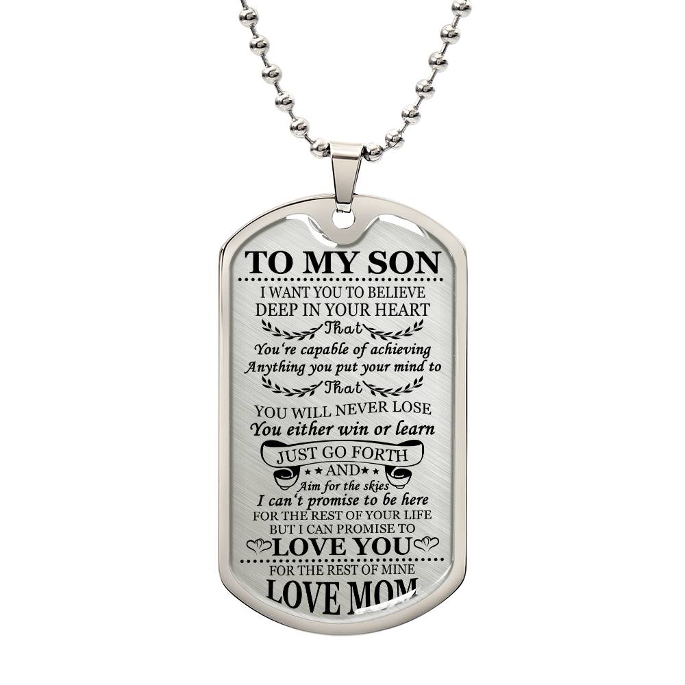 To My Son Just Go For It From Mom