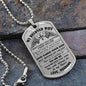 My Beloved Wife | I Watched You Suffer Dog Tag