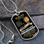 To My Son - THIS OLD LION Dog Tag