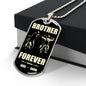 Brother Forever | 2 Name Bikers | Blk Tan | Dog Tag