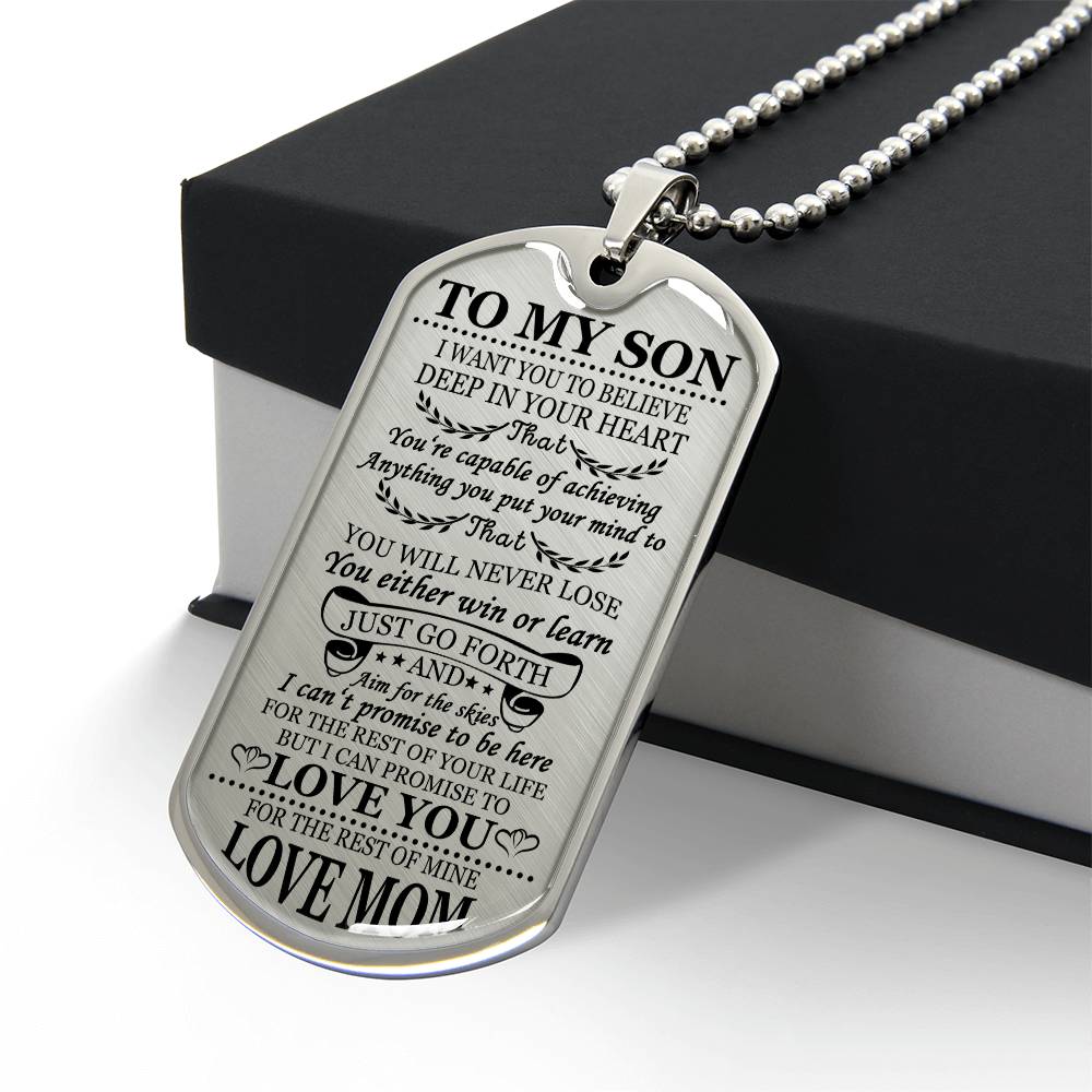 To My Son Just Go For It From Mom