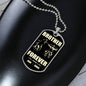 Brother Forever | 2 Name Bikers | Blk Tan | Dog Tag