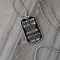 To My Son -- Do Your Best Dog Tag